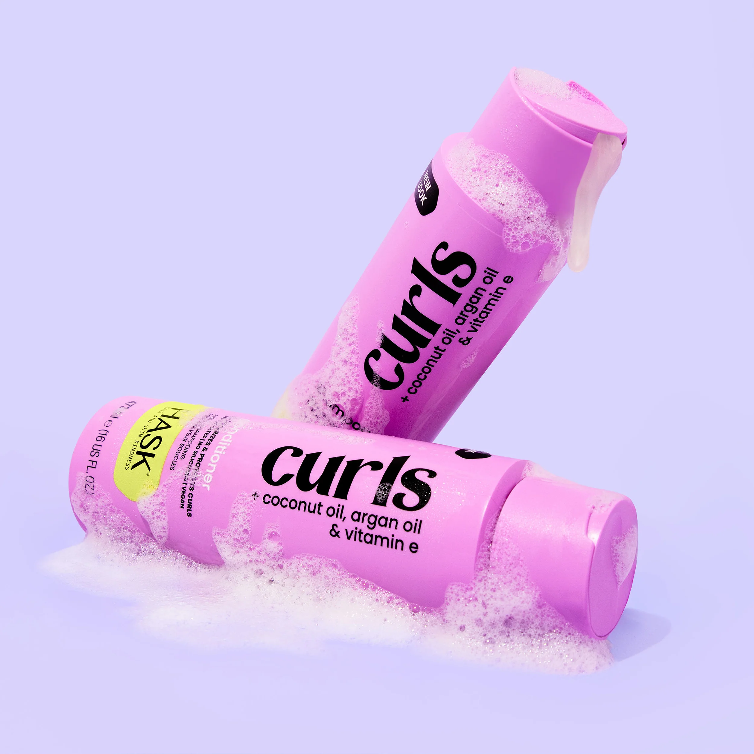 Curls + Coconut Oil, Argan Oil & Vitamin E Conditioner - Image 7