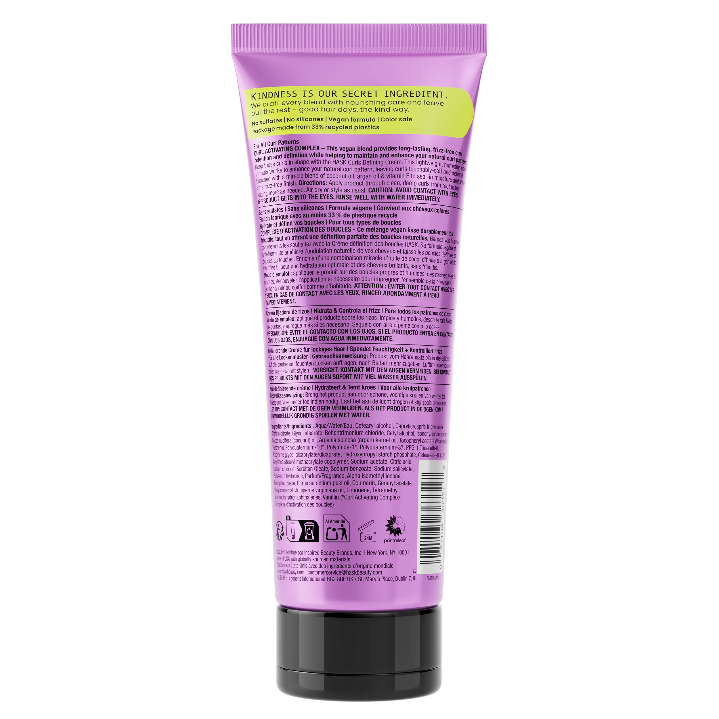 Curls + Coconut Oil, Argan Oil & Vitamin E Defining Curl Cream - Image 9