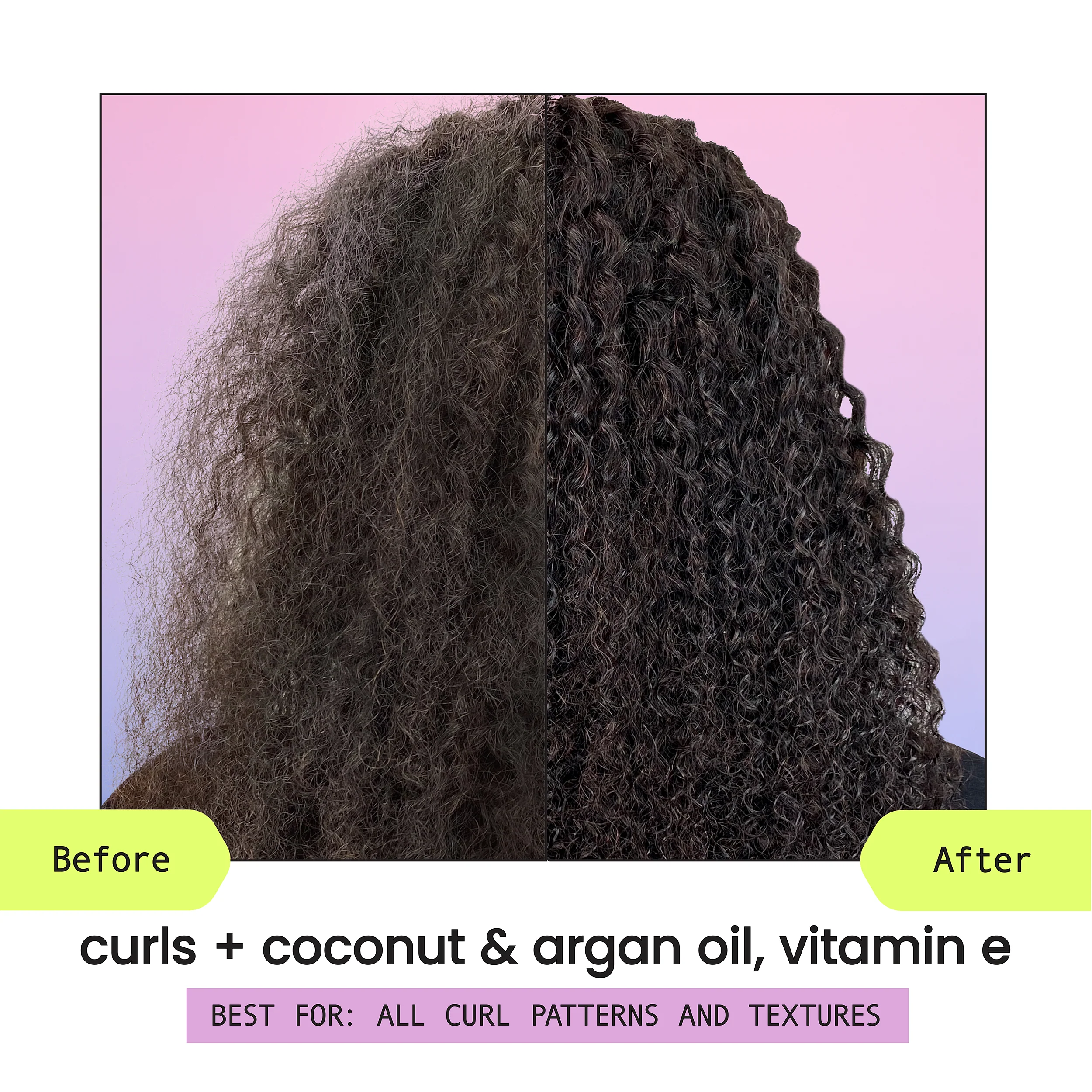 Curls + Coconut Oil, Argan Oil & Vitamin E Shampoo - Image 4