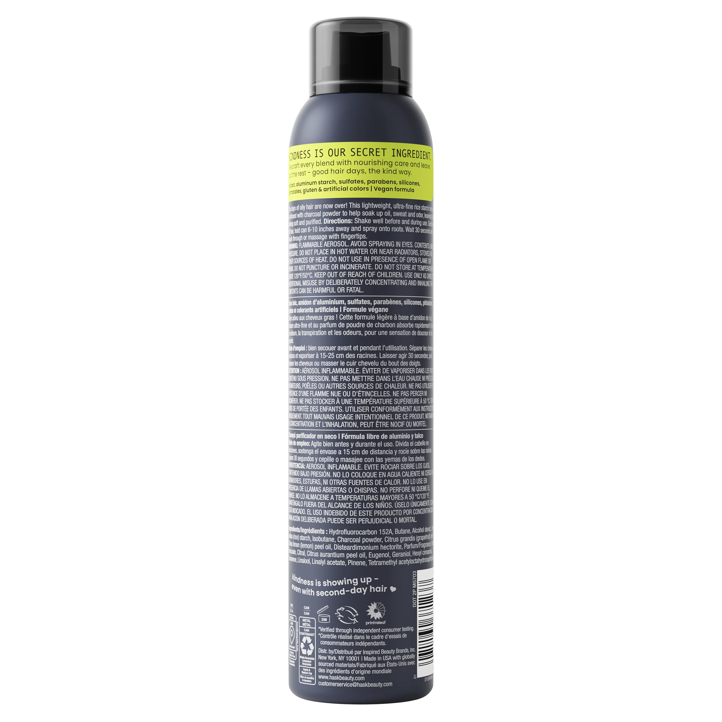 Purify + Charcoal Dry Shampoo 4.3 oz - Image 8
