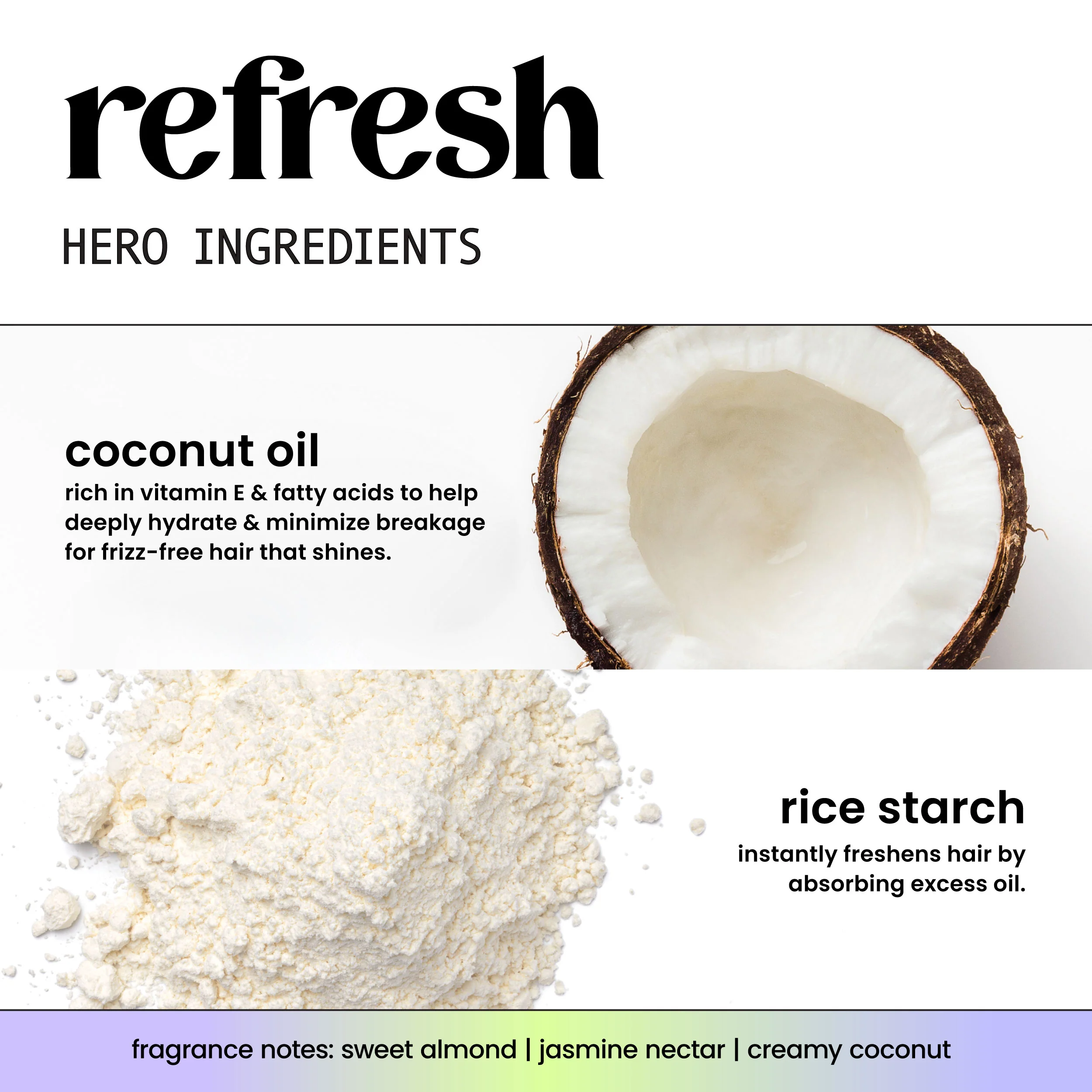 Refresh + Coconut Oil Dry Shampoo 8 oz - Image 5