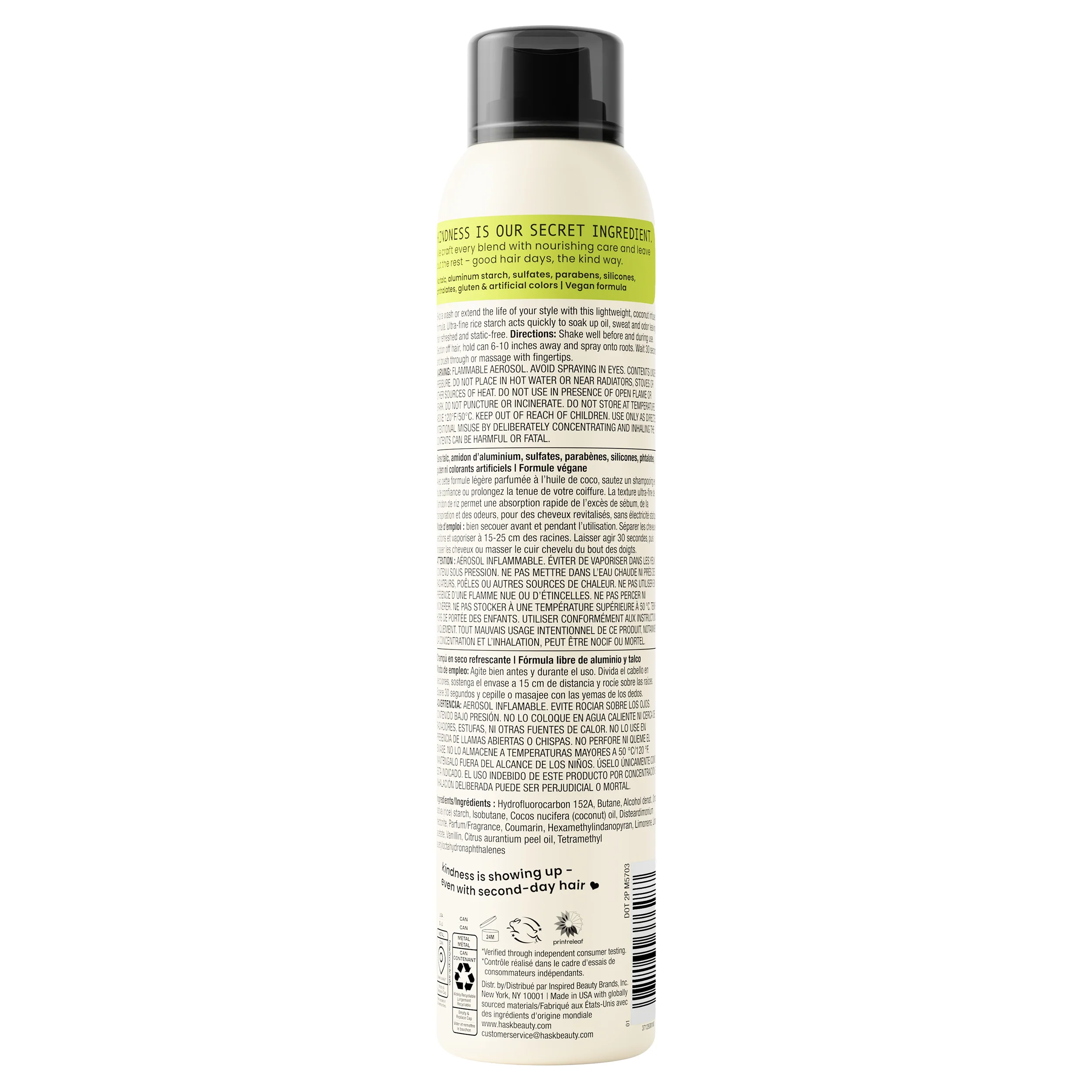 Refresh + Coconut Oil Dry Shampoo 8 oz - Image 9