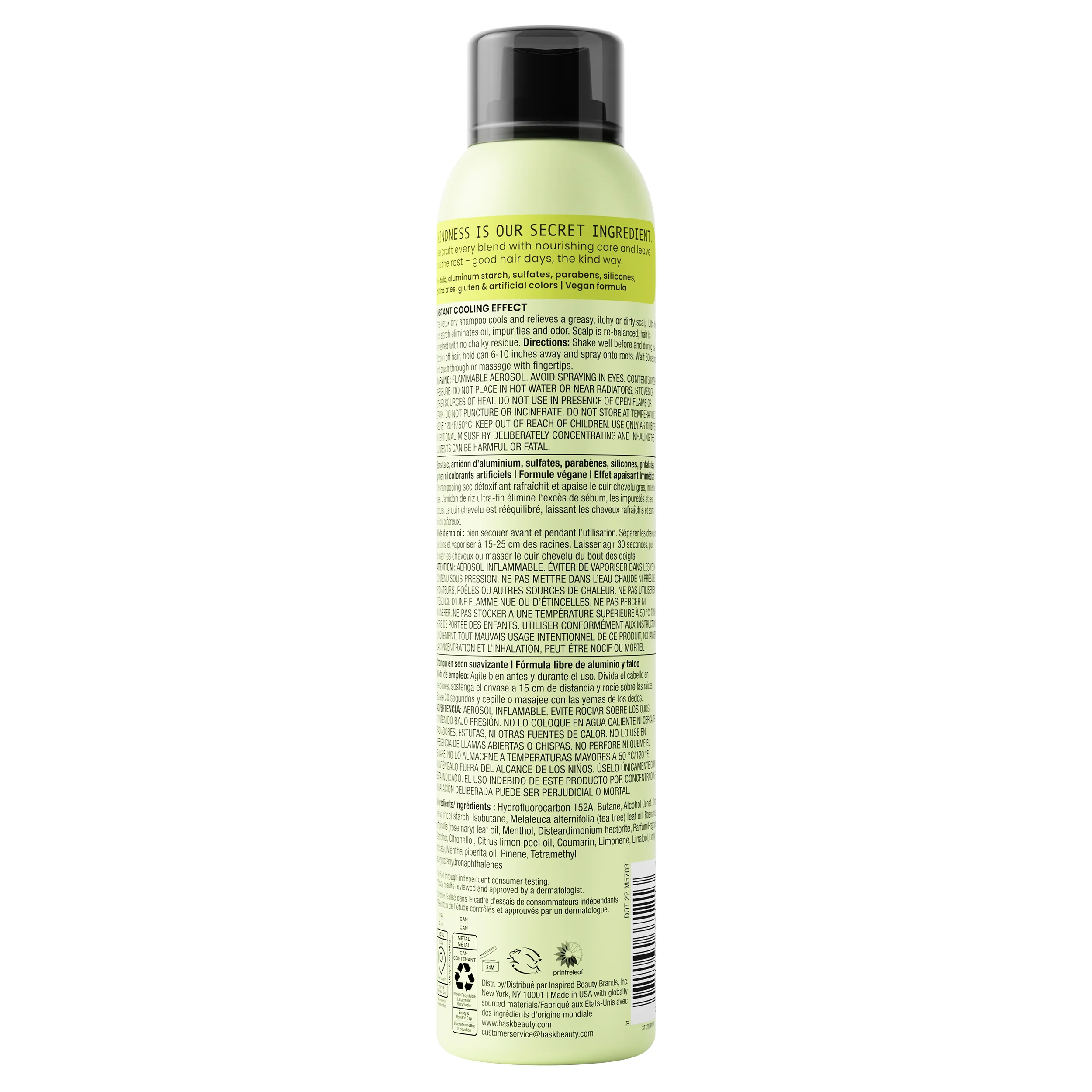 Soothe + Tea Tree Oil & Rosemary Dry Shampoo 4.3 oz - Image 9